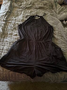 Old Navy Black Sleeveless Romper